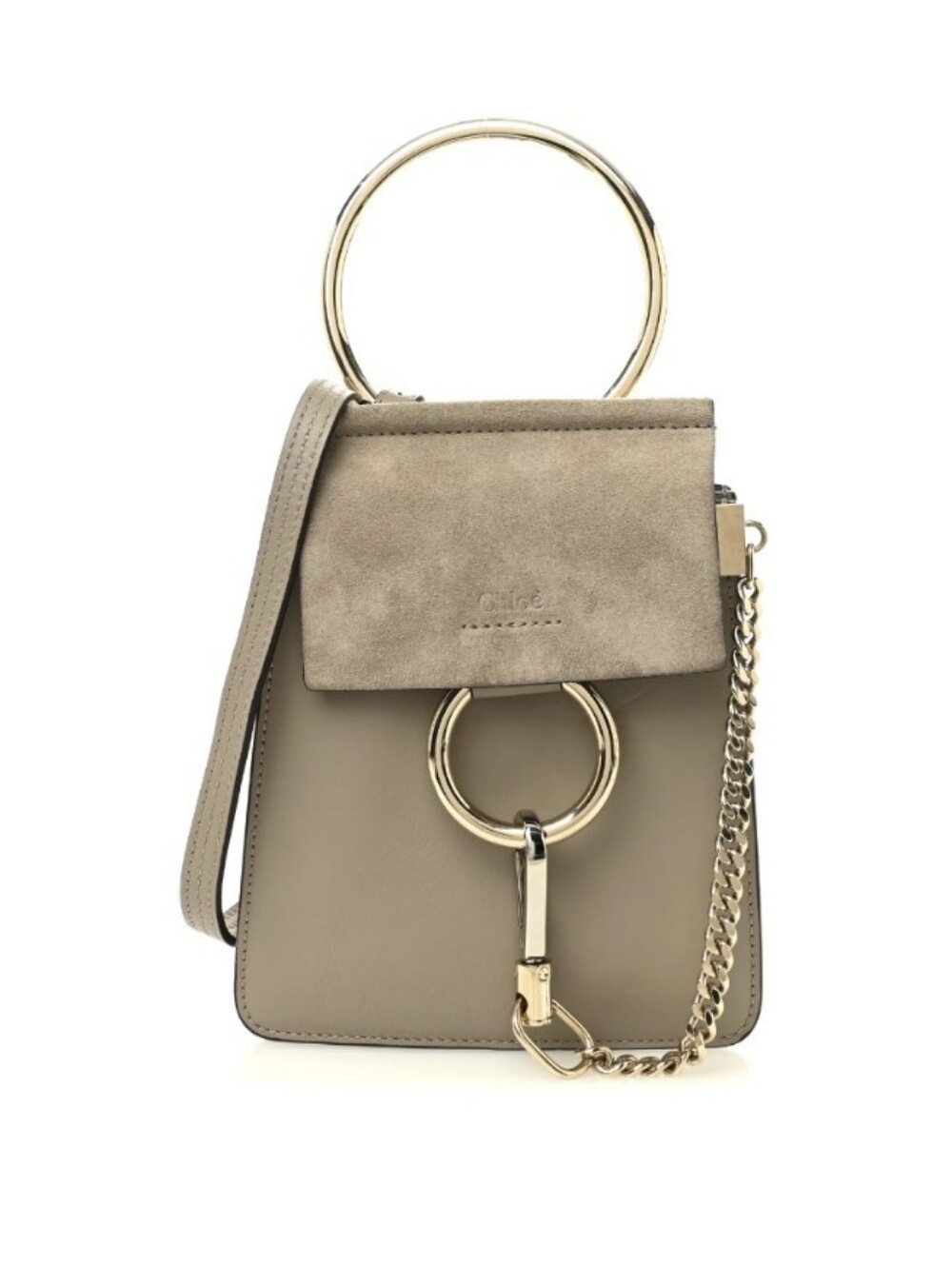 Chloe Faye Braclelet Bag Suede Leather Crossbody Handbag Shoulder Clutch
